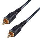 2m RCA/Phono Audio/Video Cable - Male to Male - Gold Connectors