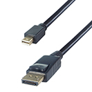 2m Mini DisplayPort to DisplayPort Connector Cable - Male to Male Gold Connectors