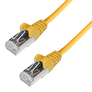 5m RJ45 CAT6A SSTP Stranded Flush Moulded LS0H Network Cable - 26AWG - Yellow