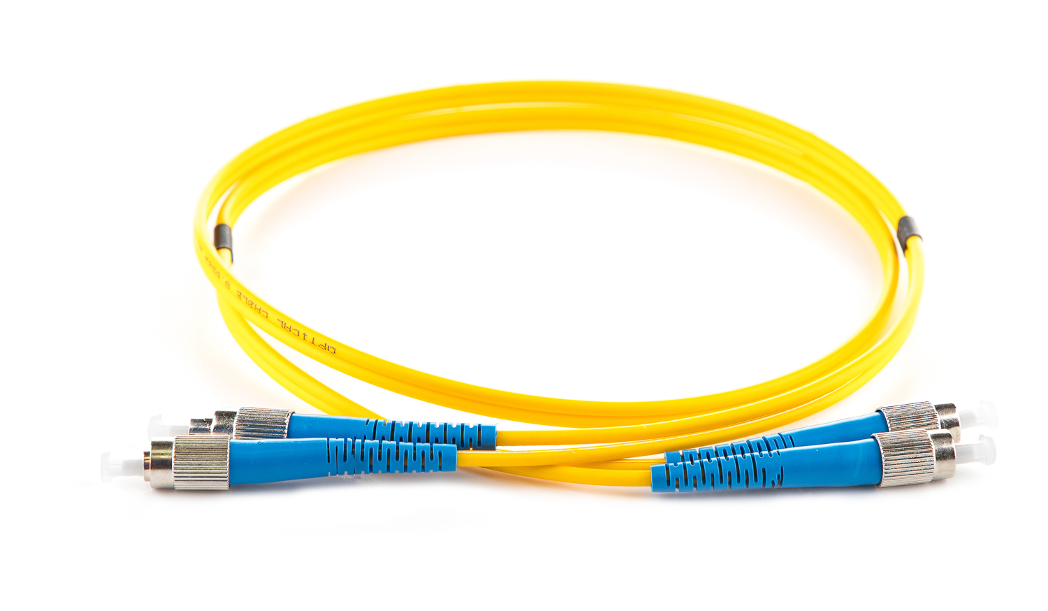 2m FC-FC OS2 Yellow 3mm Duplex Patch Cord