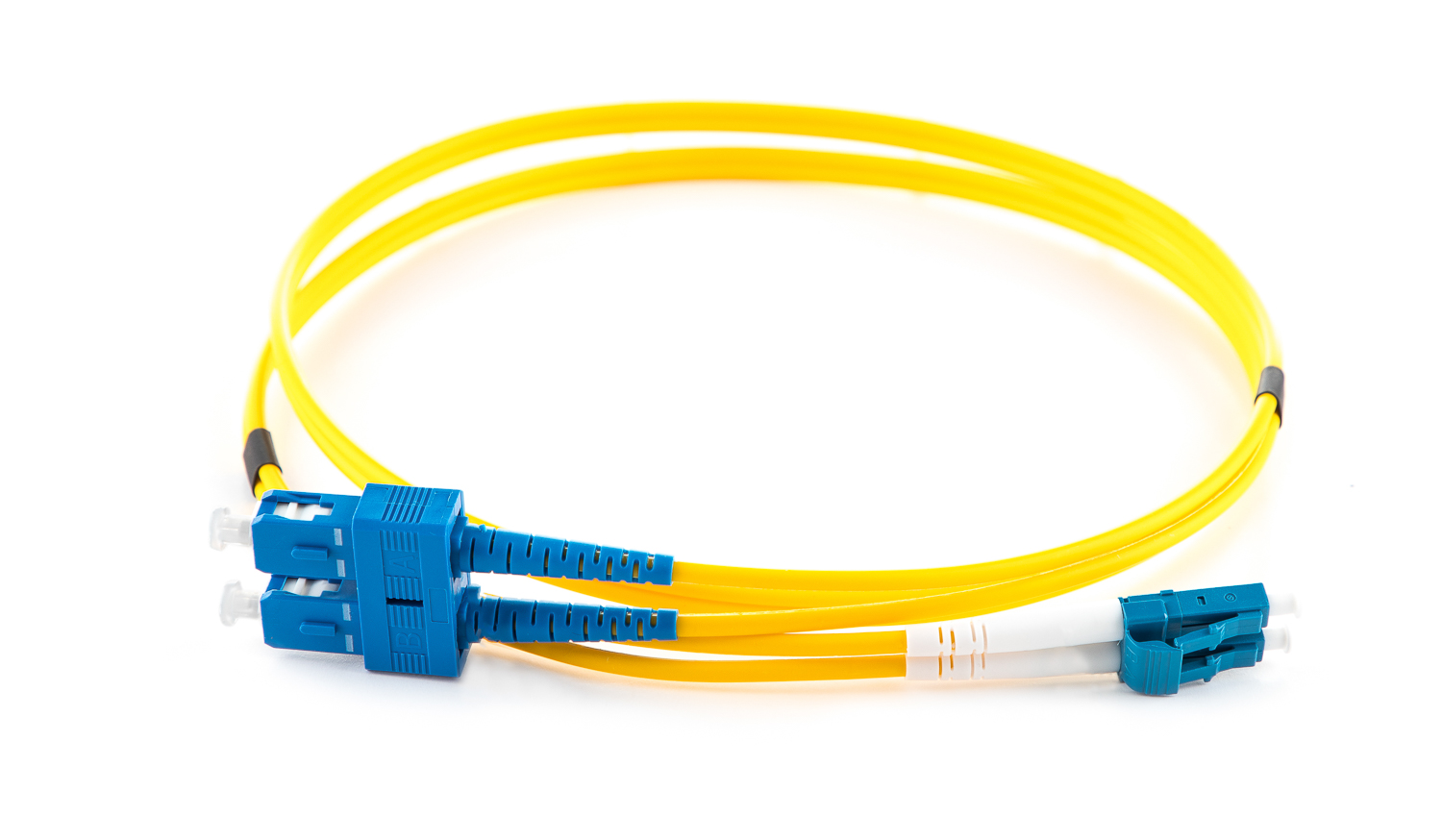 6m LC-SC OS2 Yellow 3mm Duplex Patch Cord