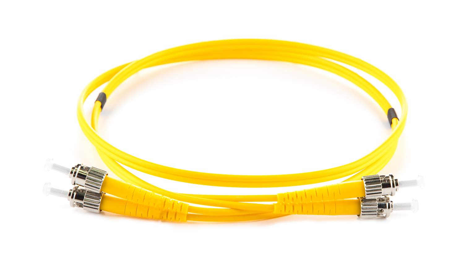 20m ST-ST OS2 Yellow 3mm Duplex Patch Cord