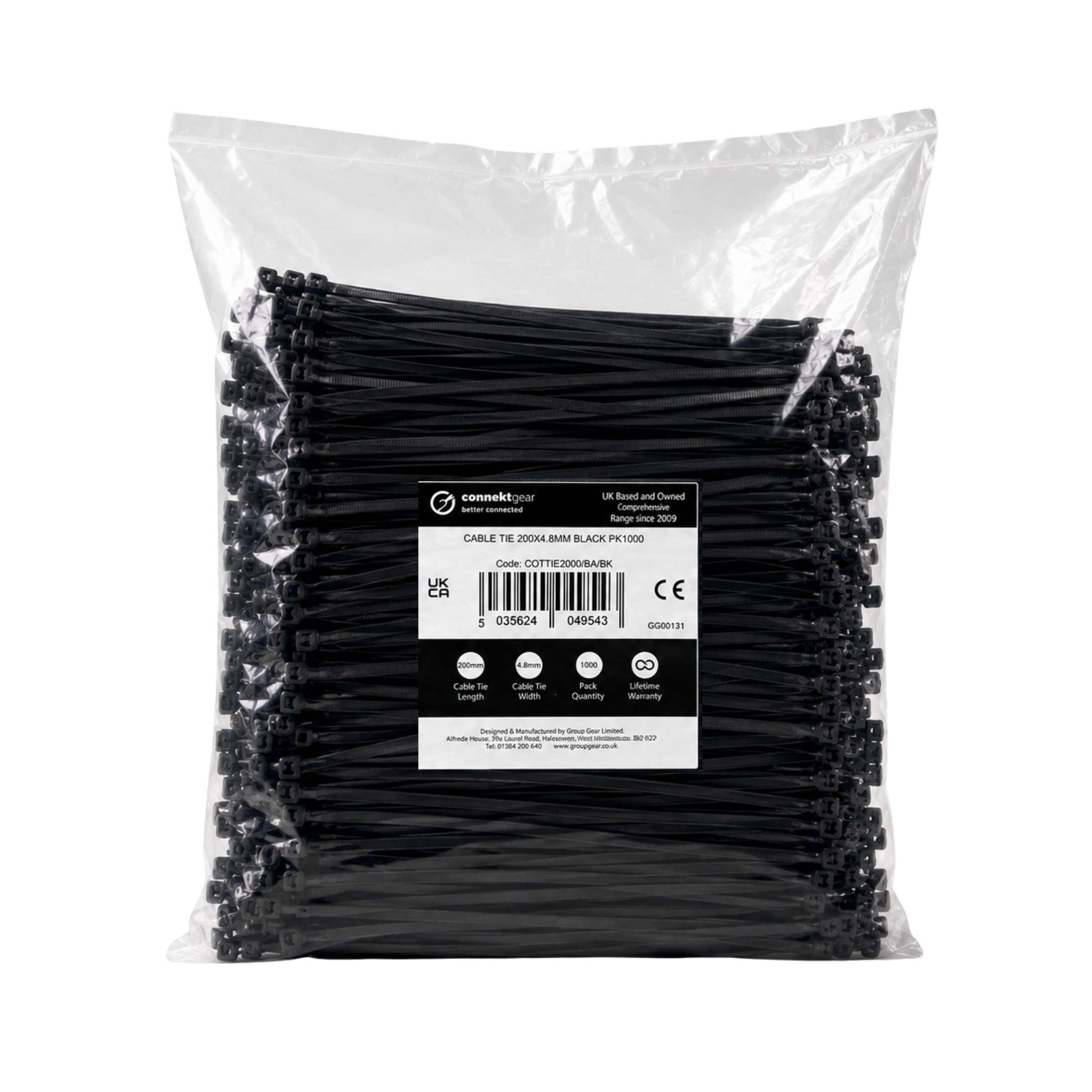 connektgear Cable Ties 1000 Pack