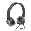 HP532 Triple Connector Headset with Boom Mic and USB 3.1 Type C & USB 2.0 Type A & 3.5mm - Black