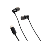 HP535 USB Type C Wired Earphone with Noise Isolation and In-line Mic - Black