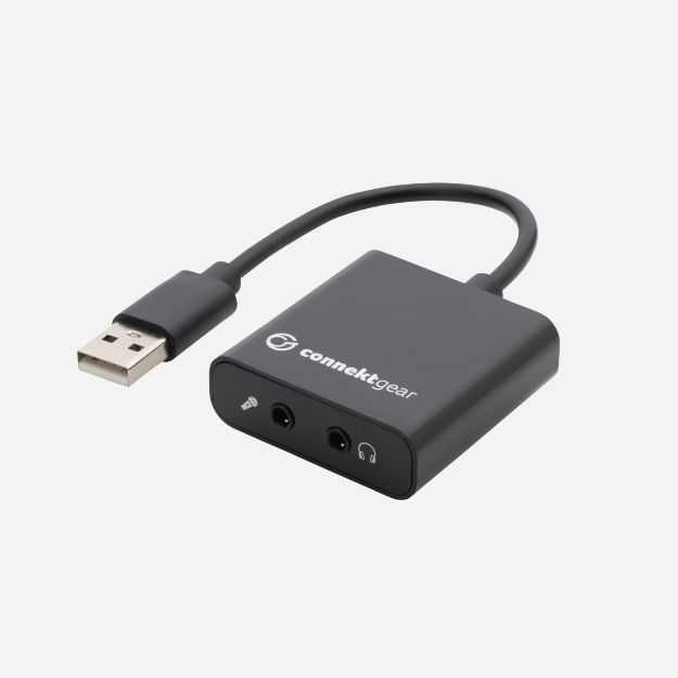 USB to 2 x 3.5mm Stereo Jack Adapter