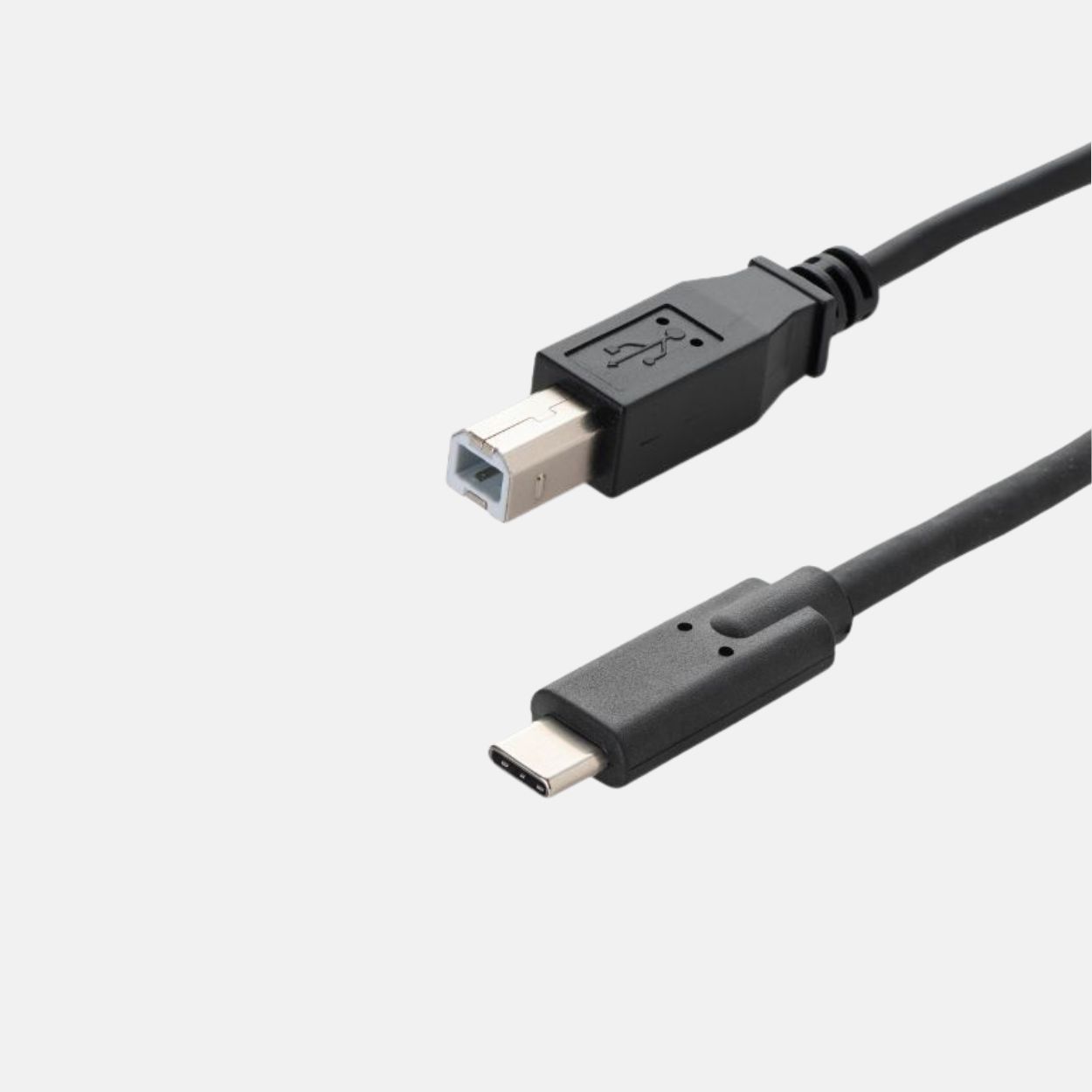 1m USB 2 Connector Cable C Male to B Male - High Speed