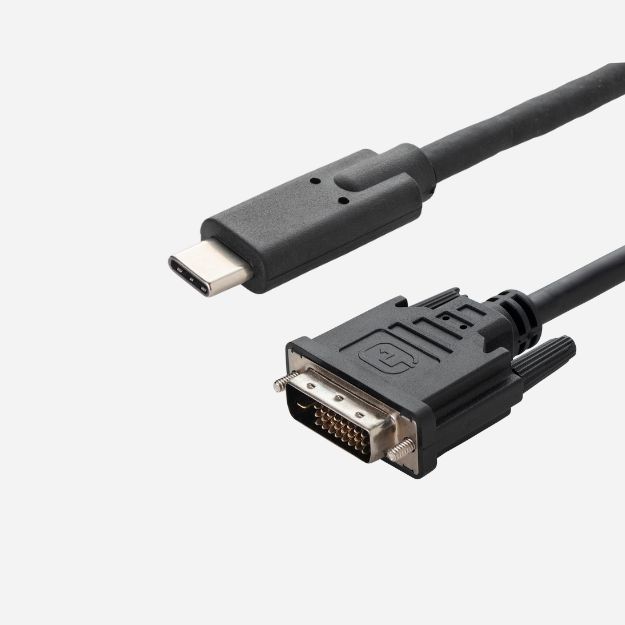 2m USB 3.1 Connector Cable Type C male to DVI D 24+1 Male