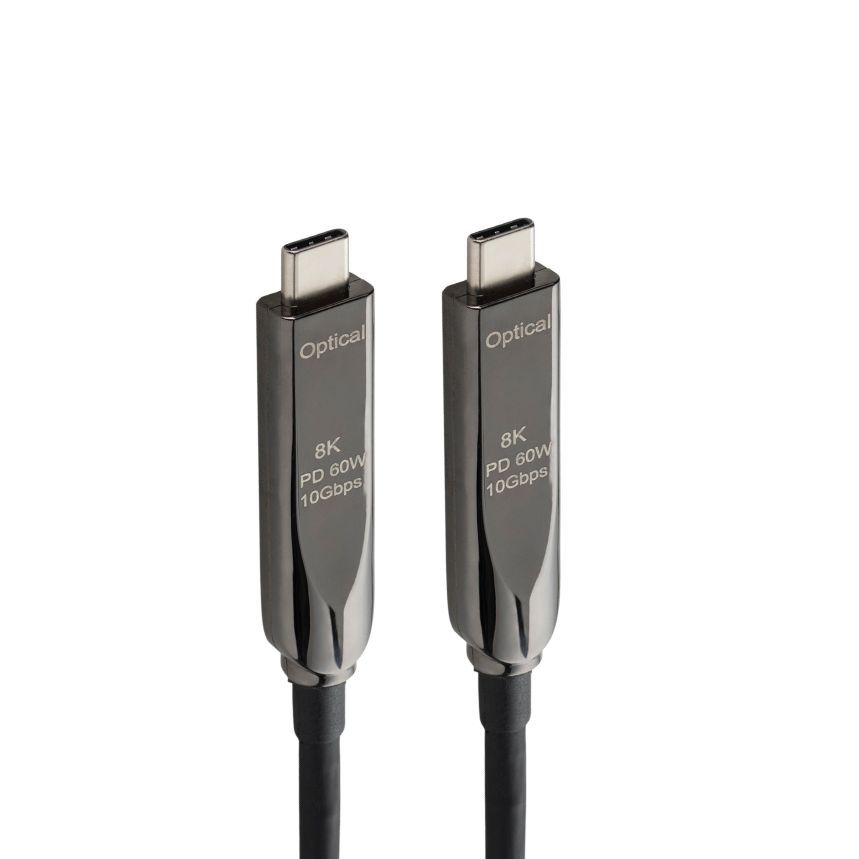 10M USB 3.2 AOC Connector Cable Type C Male to Type C Male 10Gbps 60W (20V/3A)