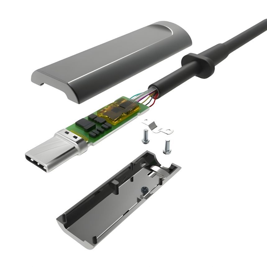 10M USB 3.2 AOC Connector Cable Type C Male to Type C Male 10Gbps 60W (20V/3A)