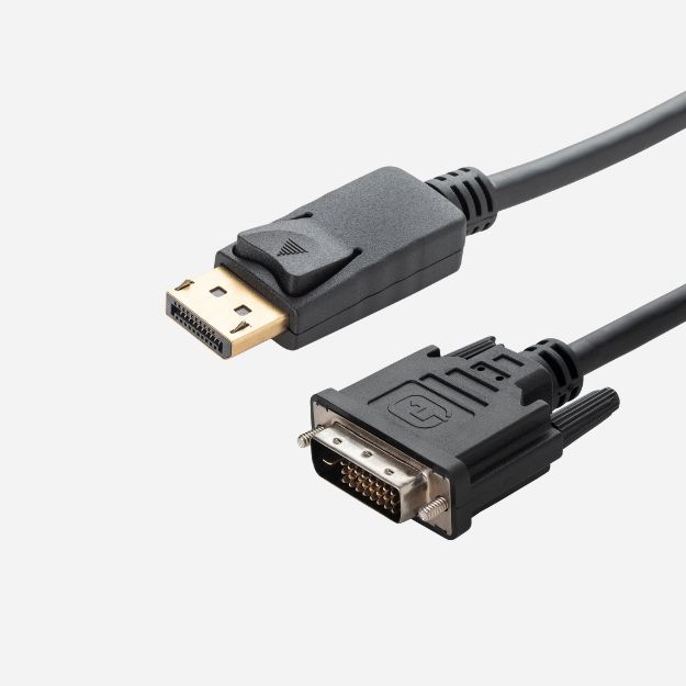 3m DisplayPort to DVI-D Connector Cable - Male to Male Gold Connectors