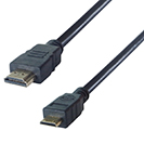 2m HDMI to HDMI Mini Connector Cable - Male to Male Gold Connectors