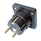 27-0013/BK -Connector 2: Schuko Plug