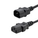 1m Mains Extension Power Cable C14 Plug to C13 Socket LS0H