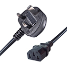 1.8m UK Mains Power Cable UK Plug to C13 Socket