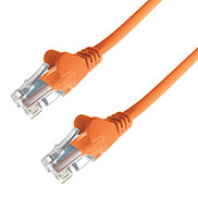 RJ45 CAT5e UTP Stranded Flush Moulded Network Cable 24AWG - Orange