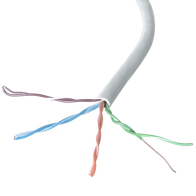 305m Solid CAT6 UTP LS0H Network Cable Drum 23-AWG - Grey