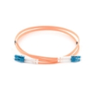2m Duplex Fibre Optic Single-Mode Cable OS2 9/125 Micron LC to LC - Orange