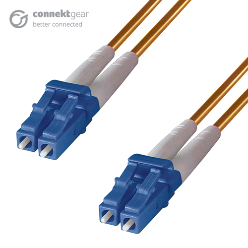 2m Orange LC to LC 9/125 Micron OS2 Duplex Fibre Optic Patch Cable Singlemode LSZH