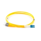 5m Duplex Fibre Optic Single-Mode Cable OS2 9/125 Micron LC to ST - Yellow 