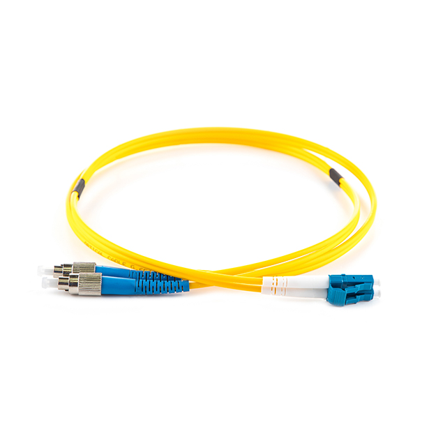 10m FC-LC OS2 Yellow 3mm Duplex Patch Cord