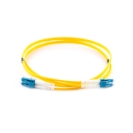10m Duplex Fibre Optic Single-Mode Cable OS2 9/125 Micron LC to LC - Yellow 