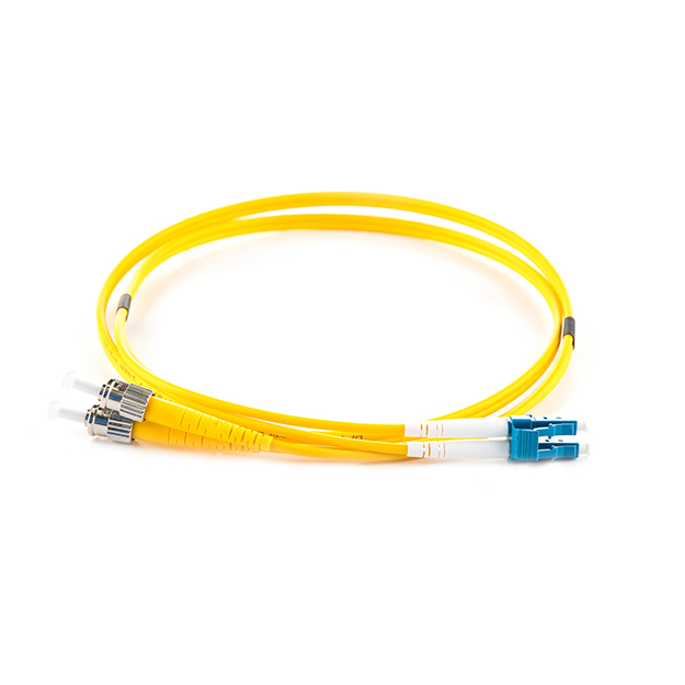 Duplex Fibre Optic Single-Mode Cable OS2 9/125 Micron LC to ST Yellow