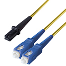 10m Duplex Fibre Optic Single-Mode Cable OS2 9/125 Micron MT to SC Yellow