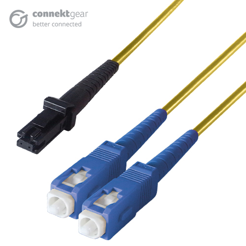Duplex Fibre Optic Single-Mode Cable OS2 9/125 Micron MT to SC