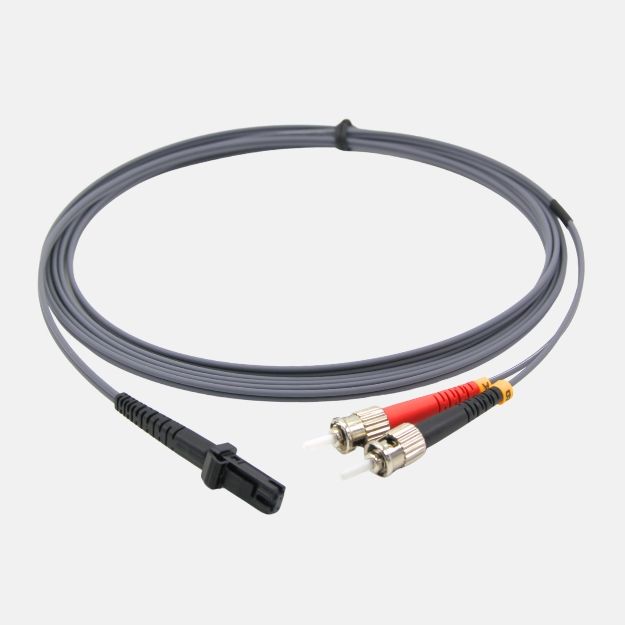 3m Duplex Fibre Optic Multi-Mode Cable OM1 62.5/125 Micron MT to ST Grey