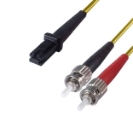 5m Duplex Fibre Optic Multi-Mode Cable OM1 62.5/125 Micron MT to ST Yellow