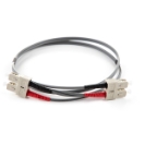 5m Duplex Fibre Optic Multi-Mode Cable OM1 62.5/125 Micron SC to SC - Grey 