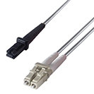 2m Duplex Fibre Optic Multi-Mode Cable OM1 62.5/125 Micron MT to LC Grey