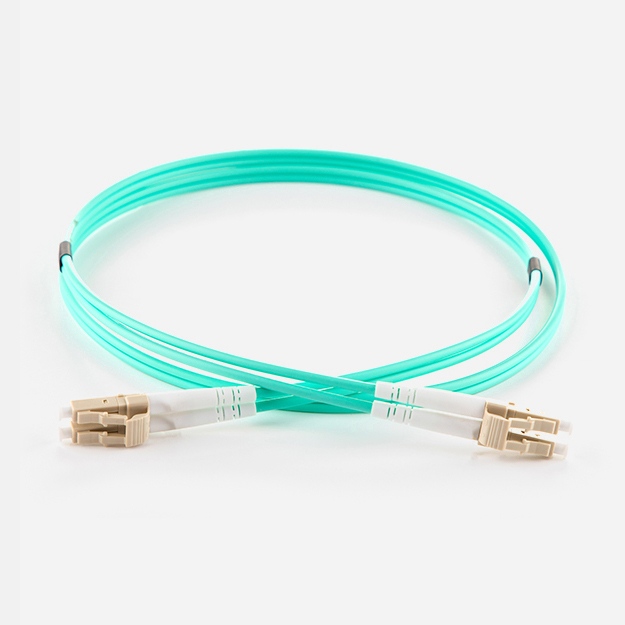 1.5m LC-LC OM4 Aqua 3mm Duplex Patch Cord