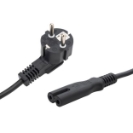 5m European Mains Power Cable - Schuko Plug to C7 (Figure 8) Socket