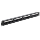 24 Port Patch Panel (Cat6) IDC Punch Down 19 inch + Lacing Bar
