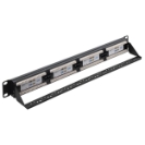 24 Port Patch Panel (Cat6) IDC Punch Down 19 inch + Lacing Bar