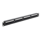 24 Port Patch Panel (CAT5e) IDC Punch Down 19 inch + Lacing Bar