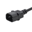 15cm Mains Power Adapter - C14 Plug to C5 (Cloverleaf) Socket