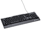 KB235 USB Standard UK Layout Keyboard & 3 Button Optical Mouse - Black